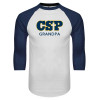 Thumbnail image for  White/Navy Raglan Baseball T Shirt