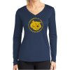 Thumbnail image for  Womens Navy Performance Long Sleeve V Neck Shirt