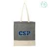 Thumbnail image for  Split Recycled Black Cotton Twill Convention Tote