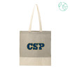 Thumbnail image for  Split Recycled Grey Cotton Twill Convention Tote