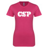 Thumbnail image for  Next Level Womens Fuchsia Boyfriend Tee
