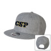 Thumbnail image for  Heather Grey Wool Blend Flat Bill Snapback Hat