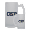 Thumbnail image for  Full Color Decorative Frosted Glass Mug 16oz