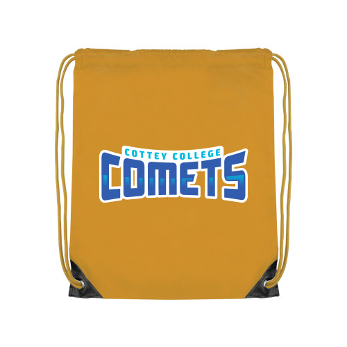  Gold Drawstring Backpack - Wordmark