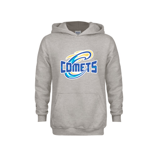  Youth Grey Fleece Hood - Athletic Logo Home Version