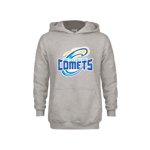  Youth Grey Fleece Hood - Athletic Logo Away Version
