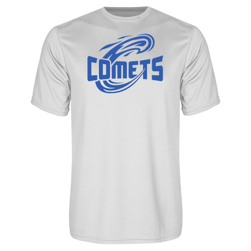  White Performance Tee - Athletic Logo Home Version One Color
