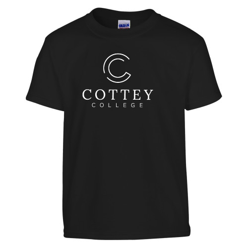 Youth Black T Shirt - Academic Logo Vertical