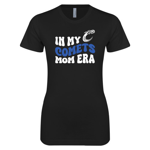  Next Level Womens Black Boyfriend Tee - In My Comets Mom Era - Cottey College