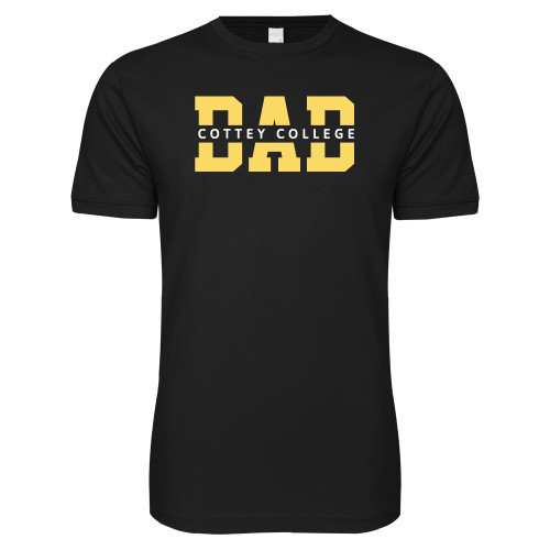  Next Level Black SoftStyle T Shirt - Dad - Cottey College