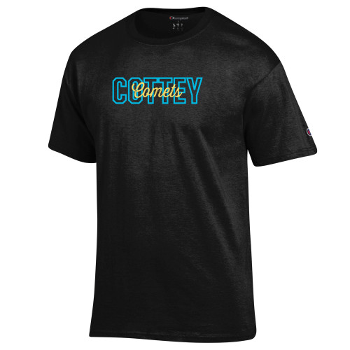  Champion Black T Shirt - Mascot Layered