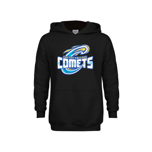  Youth Black Fleece Hoodie - Athletic Logo Away Version