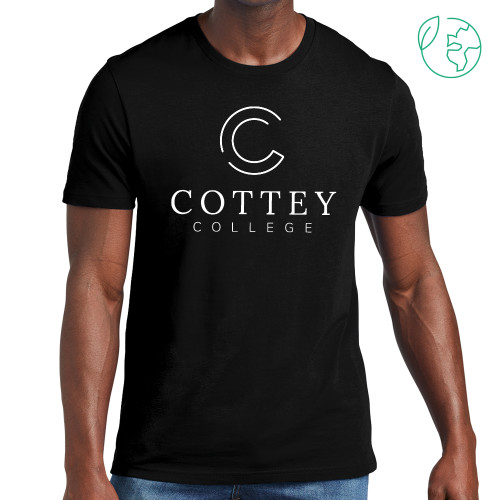  Allmade Black Organic Cotton Tee - Academic Logo Vertical