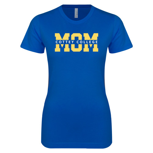  Next Level Womens Royal Boyfriend Tee - Mom - Cottey College