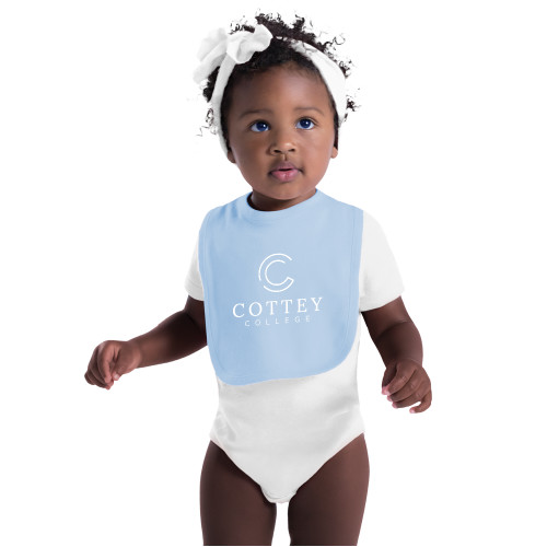  Light Blue Baby Bib - Academic Logo Vertical