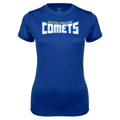  Womens Royal Performance Tee - Wordmark