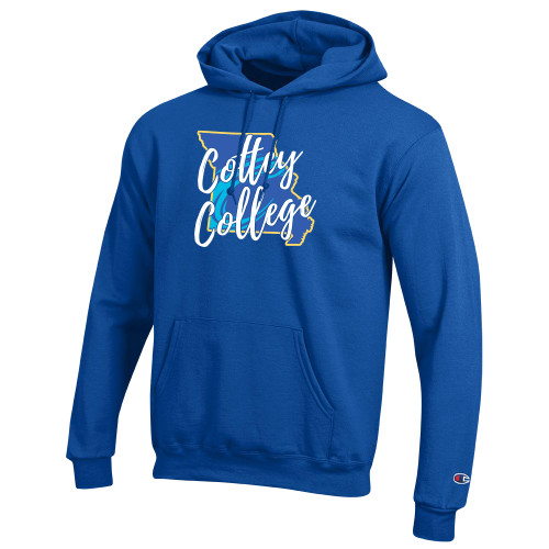  Champion Royal Fleece Hoodie - Cottey College Missouri Silhouette