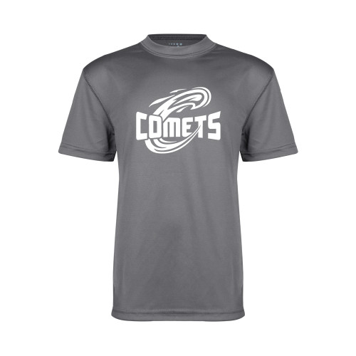  Youth Performance Grey Concrete Tee - Athletic Logo Home Version