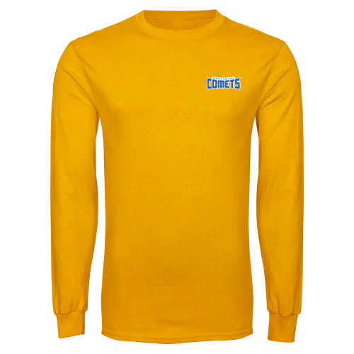  Gold Long Sleeve T Shirt - Wordmark