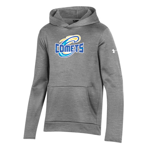  Under Armour Youth Grey Fleece Hoodie - Athletic Logo Home Version