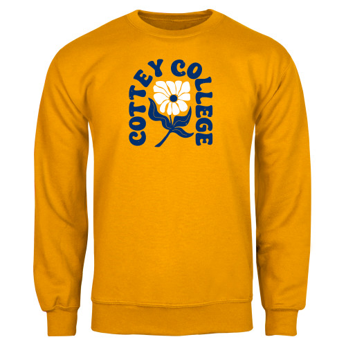  Gold Fleece Crew - Cottey College Arched Over Daisy