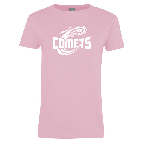 Womens Pink Short Sleeve Tee - Athletic Logo Home Version