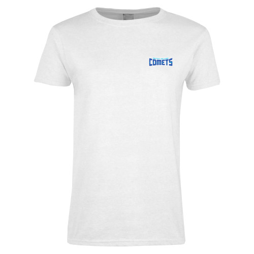  Womens White Short Sleeve Tee - Wordmark