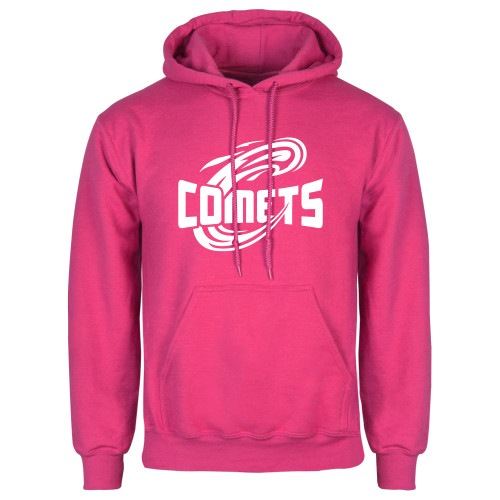  Womens Fuchsia Fleece Hoodie - Athletic Logo Home Version