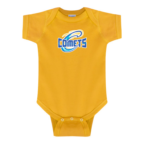  Gold Infant Onesie - Athletic Logo Home Version