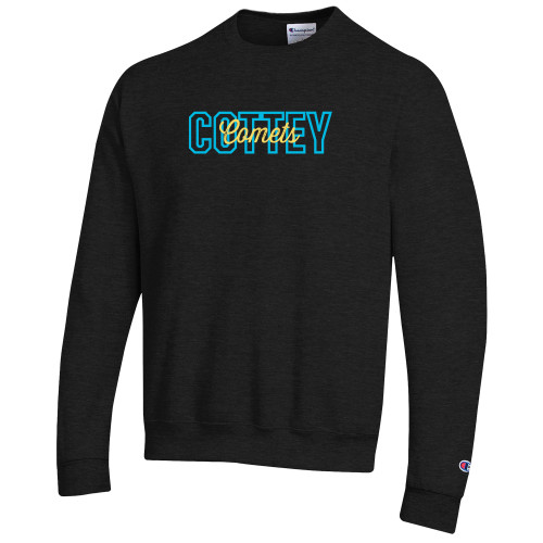  Champion Black Fleece Crew - Mascot Layered