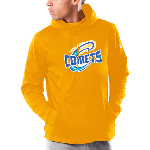  Under Armour Gold Armour Fleece Hoodie - Athletic Logo Home Version