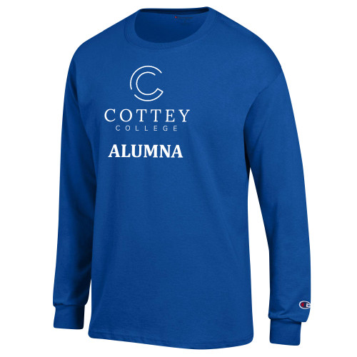  Champion Royal Long Sleeve T Shirt - Academic Alumna