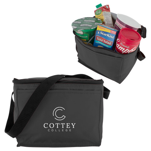  Six Pack Grey Cooler - Academic Logo Vertical