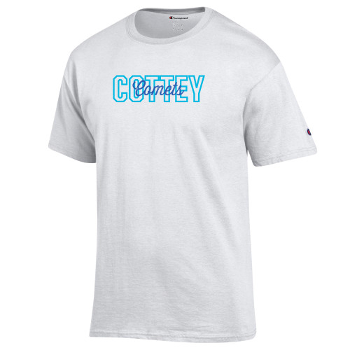  Champion White T Shirt - Mascot Layered
