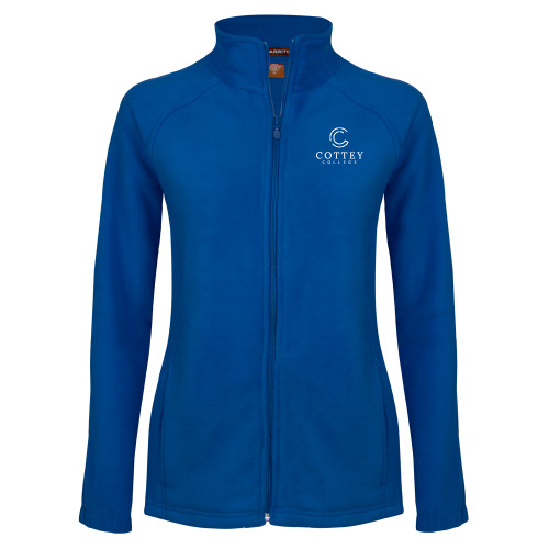  Womens Royal Fleece Full Zip Jacket - Academic Logo Vertical