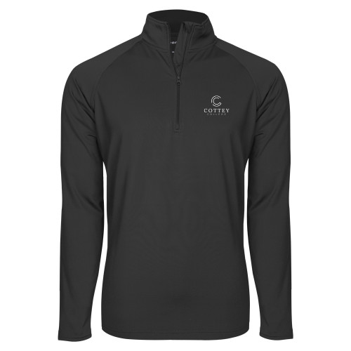  Sport Tek Charcoal Sport Wick Stretch 1/2 Zip Pullover - Academic Logo Vertical