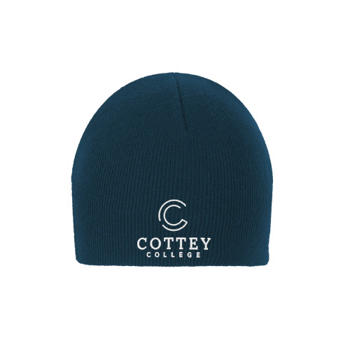  Navy Knit Beanie - Academic Logo Vertical