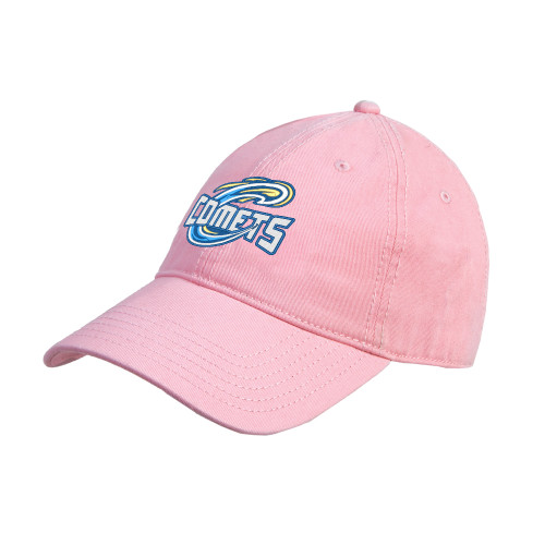  Pink Unstructured Adjustable Low Profile Cap - Athletic Logo Solid Version