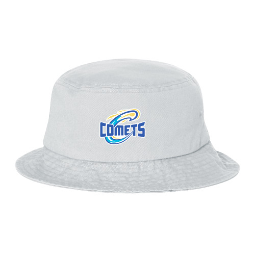  Sportsman White Bucket Hat - Athletic Logo Solid Version
