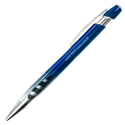 Veneno Metallic Royal Pen w/Blue Ink - Flat Wordmark Engraved