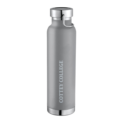  Thor Copper Vacuum Insulated Grey Bottle 22oz - Flat Wordmark Engraved