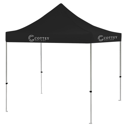  9 ft x 9 ft Black Tent - Academic Logo Horizontal