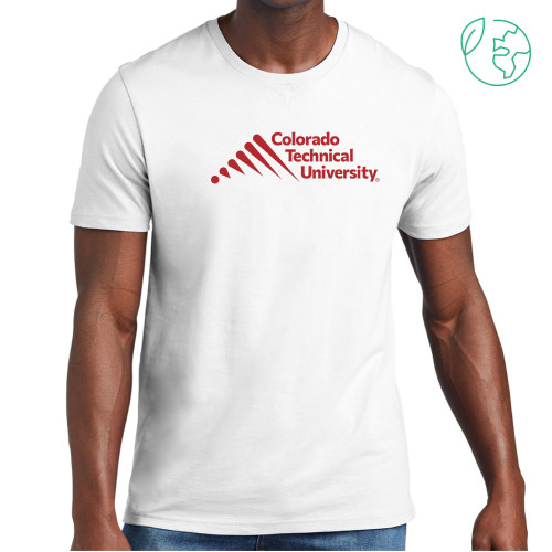  Allmade White Organic Cotton Tee - Official Logo - Stacked
