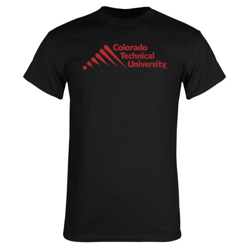  Black T Shirt - Official Logo - Stacked