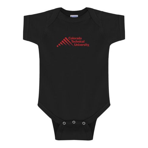  Black Infant Onesie - Official Logo - Stacked