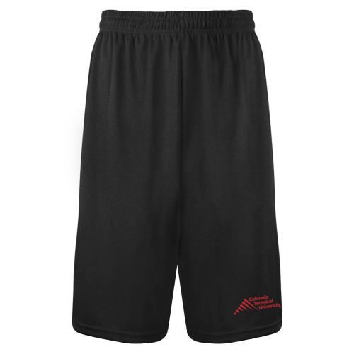  Black Performance Classic 9 Inch Short - Official Logo - Stacked