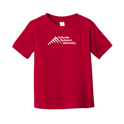  Toddler Red T Shirt - Official Logo - Stacked