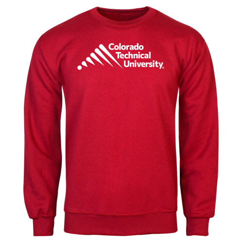  Red Fleece Crew - Official Logo - Stacked