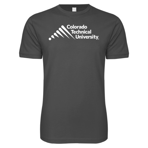  Next Level Charcoal SoftStyle T Shirt - Official Logo - Stacked