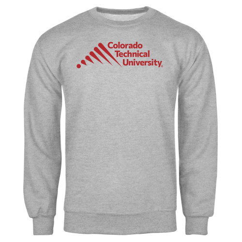  Grey Fleece Crew - Official Logo - Stacked